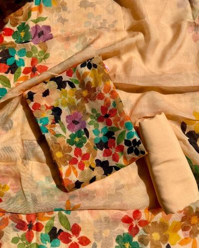 Multicolor Floral Printed Suit Set